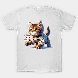 Purrfect Brown Tabby Cat T-Shirt